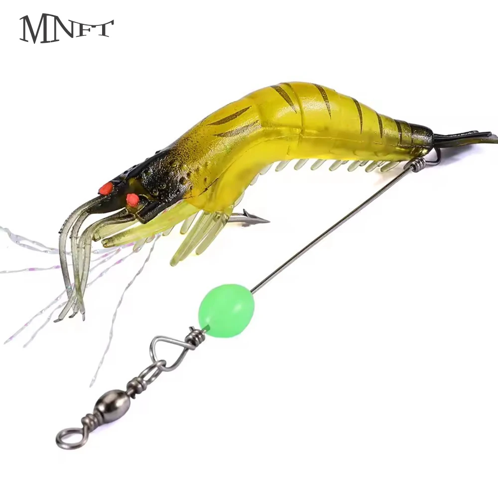MNFT 2 Teile/schachtel Leuchtende Perle Weiche Garnelen Lockt Angeln Künstliche Köder Isca Angelgerät Ascesorios Pesca