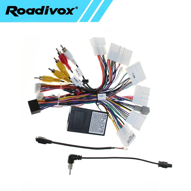 Android Car Radio Audio GPS 16PIN Wire Harness Power Plug Cable Adapter Canbus Decoder For Renault  Megane Clio Duster Captur