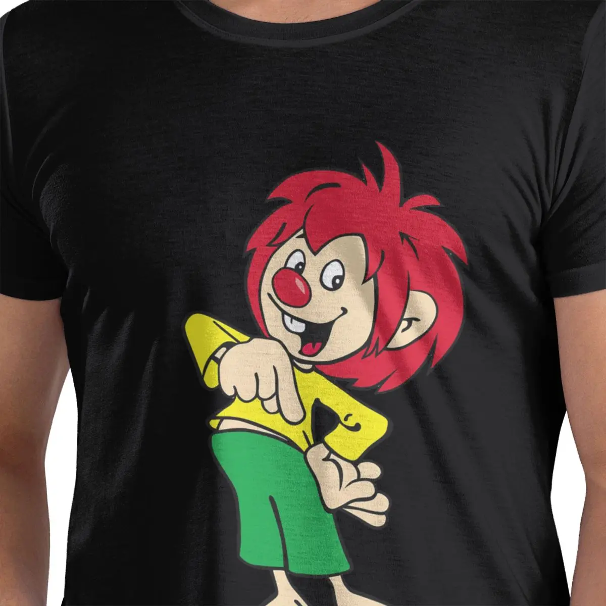 

Pumuckl 8 100% Cotton T-Shirt Men's Oversized T Shirts Men Crew Neck Short Sleeve S-6XL