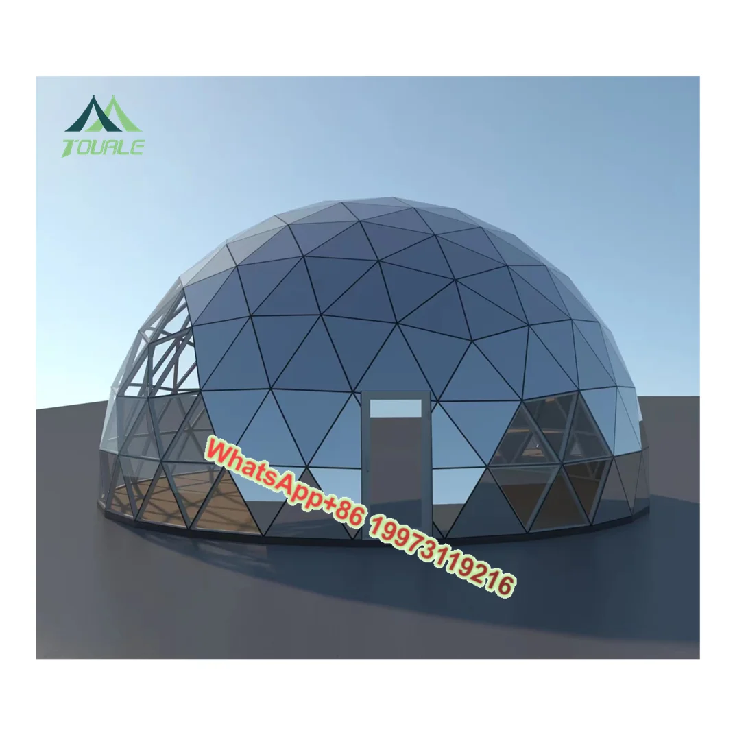 

Купольный дом для кемпинга, большой геодезический купольный комплект, палатка, роскошный садовый стеклянный поликарбонатный купольный дом иглу