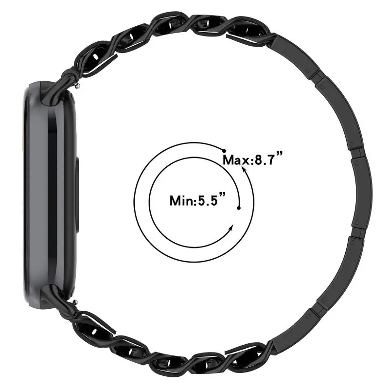 Zinc AlloyStrap For Xiaomi Mi Band 9 8 Breathable Sport Smart Watch Wrist Bracelet Band9 Band8 NFC WristBand Accessories