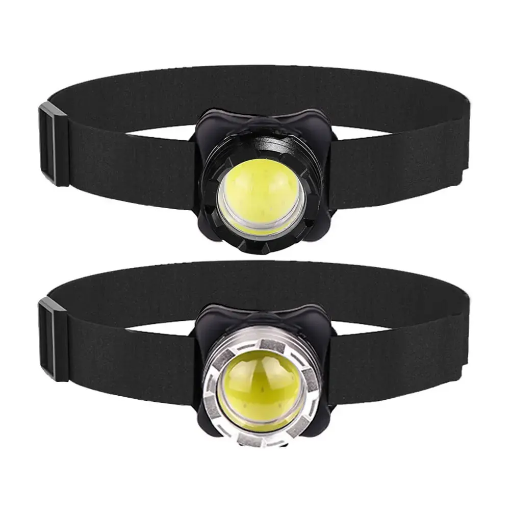 Powerful Headlamp USB Rechargeable Headlight LED Head Light with Built-in Battery Waterproof Head Flash Lamp White Red Lighting