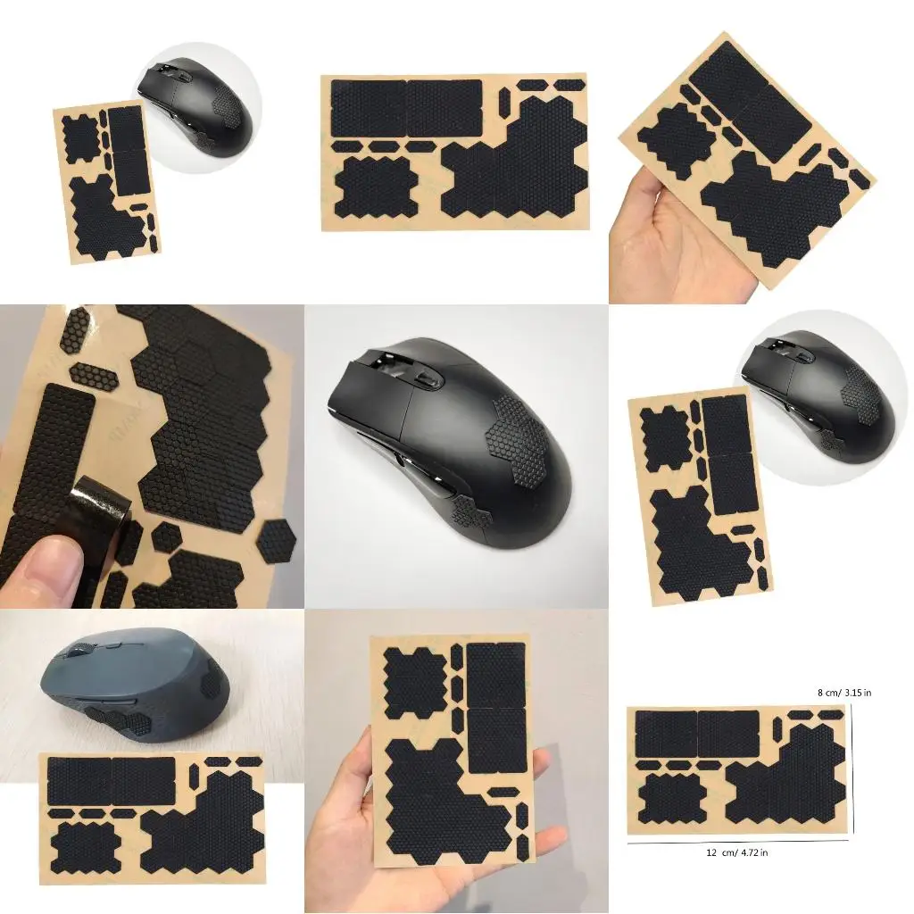 DIY Mouse Keyboards Sticker AntiSlip Grip Maintain Control, Minimize Slippage Tape