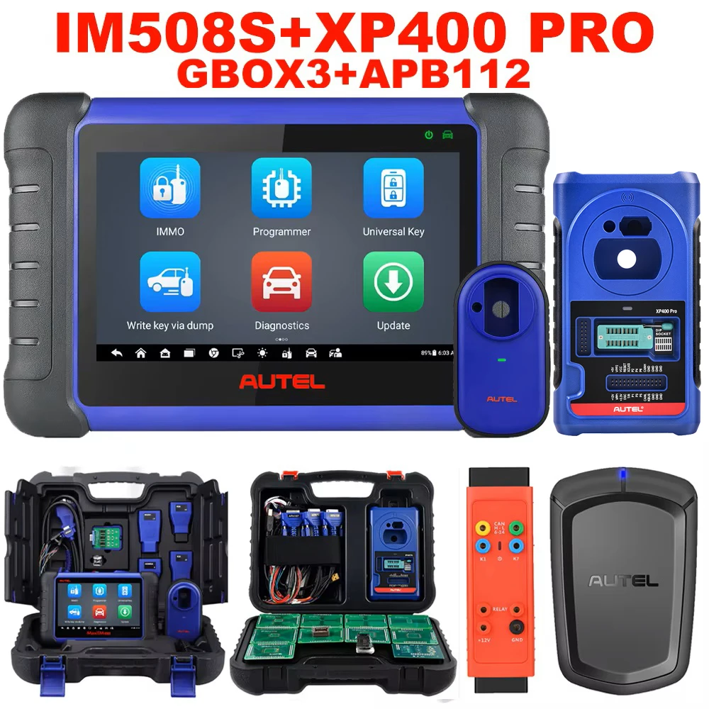 Autel MaxiIM IM508S IMMO Key Programmering Diagnostic Tools Auto OBD2 Programmeur Scanner Alle systemen 2 jaar Gratis update PK KM100