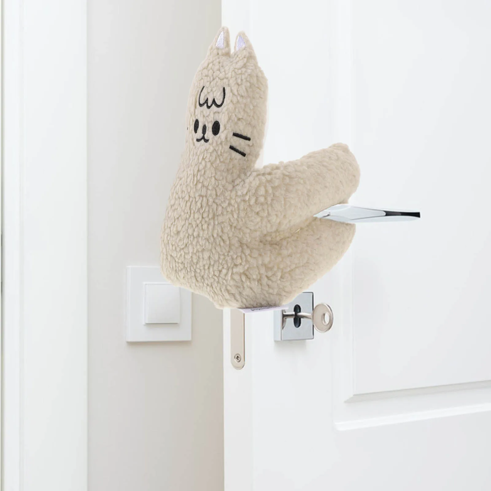 

Door Pinch Guard Baby Proofing Polyester Fiber Anti-Collision Door Stopper for Nursery Bedroom Cute Cartoon Safety Stopper