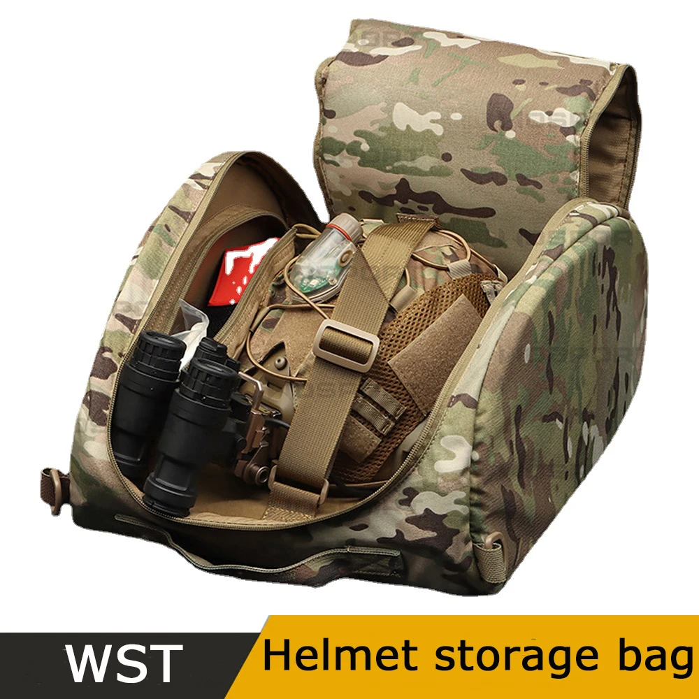 Tactical Fast Helmet Bag Multifunction  Airsoft Cycling Helmet Storage Bag Large Capacity Motorcycle Helmet Accessories