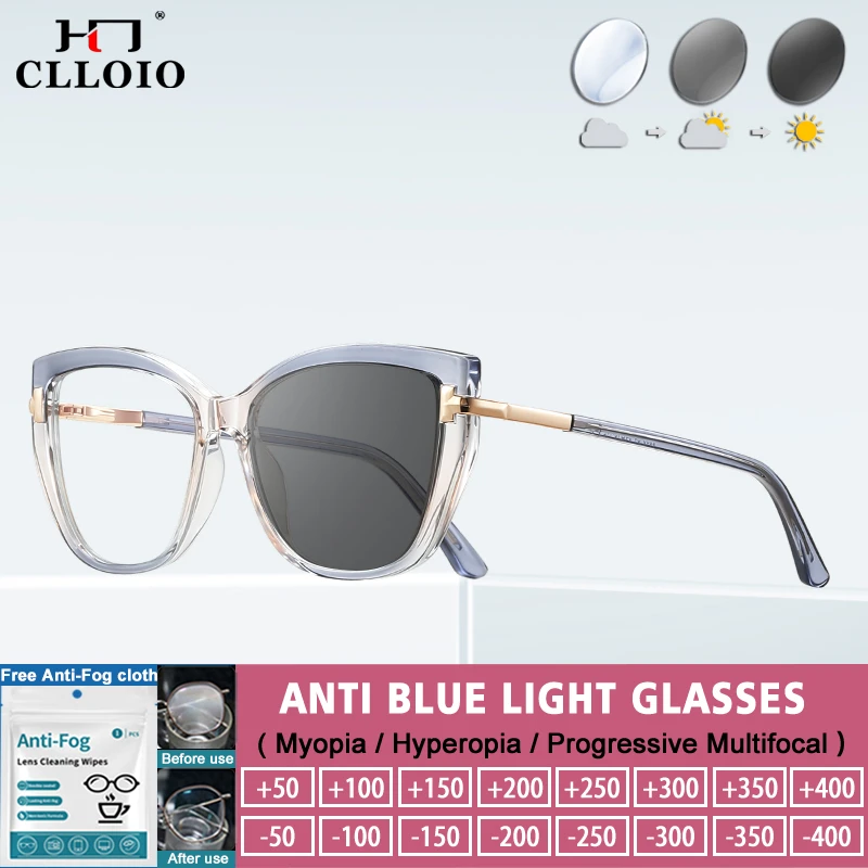 

CLLOIO Currents Multifocal Reading Glasses Butterfly Frame Acetate Myopia Premium Glasses Women Prescription Eyeglasses ﻿