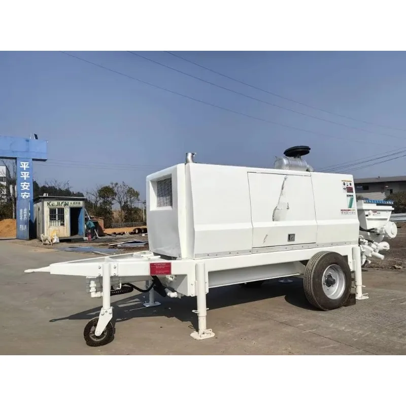 YG Small Mortar Pumping Machine Fine Stone Concrete Pump Portable Cement Plastering Spraying Equipment Building Tool