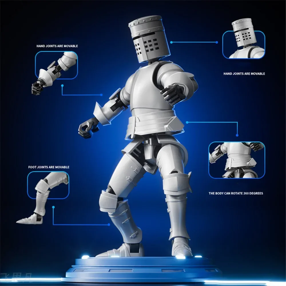 2024 New Mid-World Armor Knight with Magnetic Need To Assemble for Desk Decoration Kids Boy Toy Gift Home Accessories