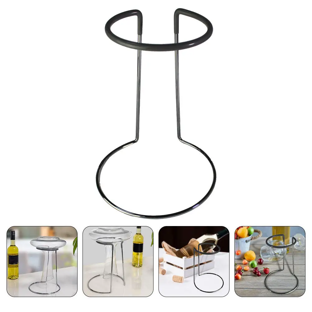 

Набор из 2 подставок для винных бокалов из углеродистой стали, металлический держатель для чашек, настольный органайзер для хранения, подставка для бокалов, винтажная подставка для фужеров