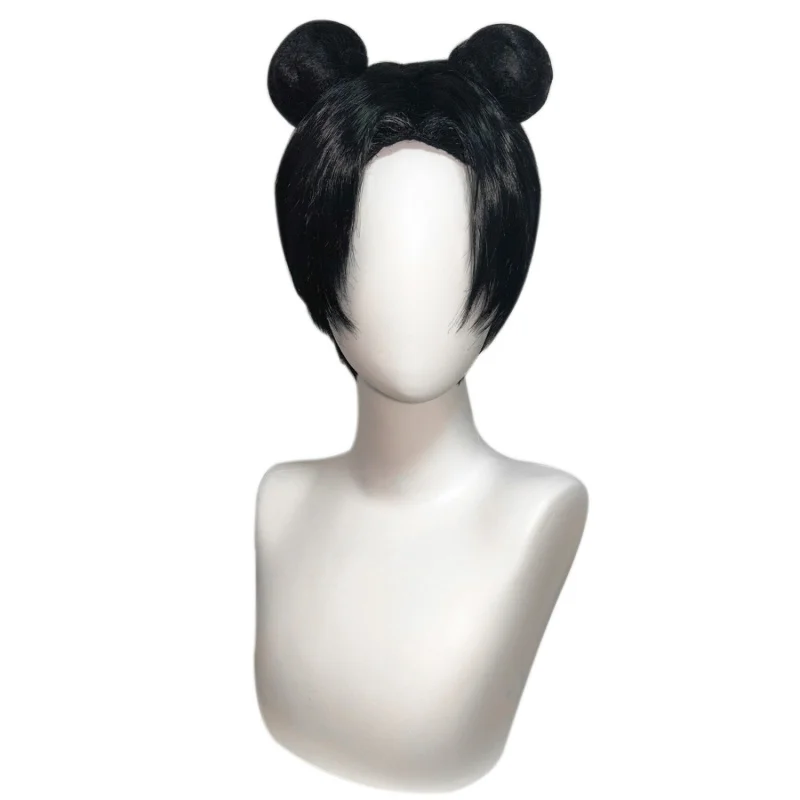 parrucca cosplay Ogni giorno doppia borsa per capelli styling cos Parrucca in rete di seta rosa ad alta temperatura Parrucca per costume di Halloween