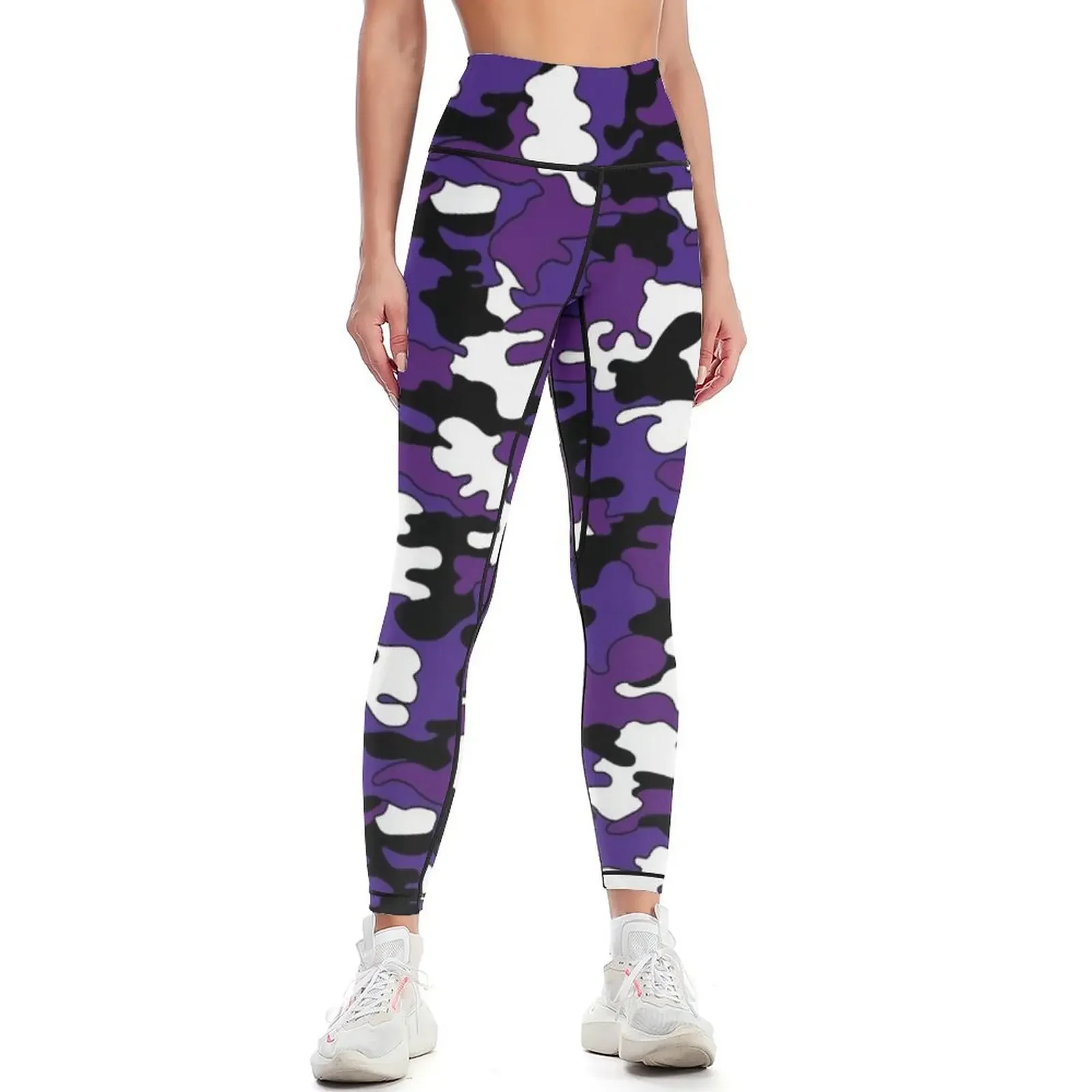 Purple Detailed Camo Leggings sports for Women sports Women's high waist Womens Leggings