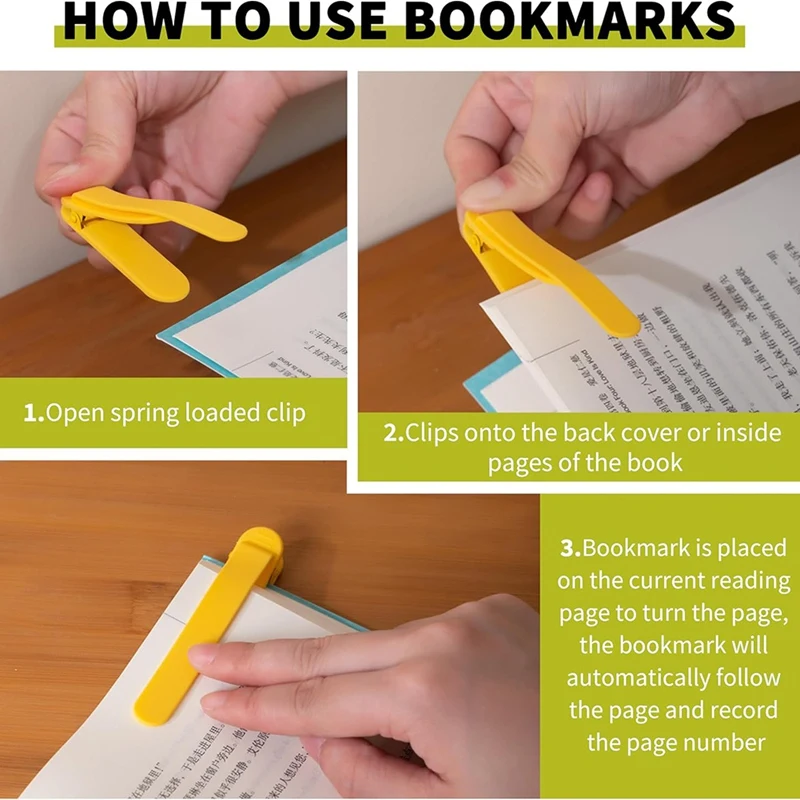 Book Marks For Reading Women, 6PCS Colorful Book Accessories, Bookmark Clip, Bookmarks For Women, Gifts