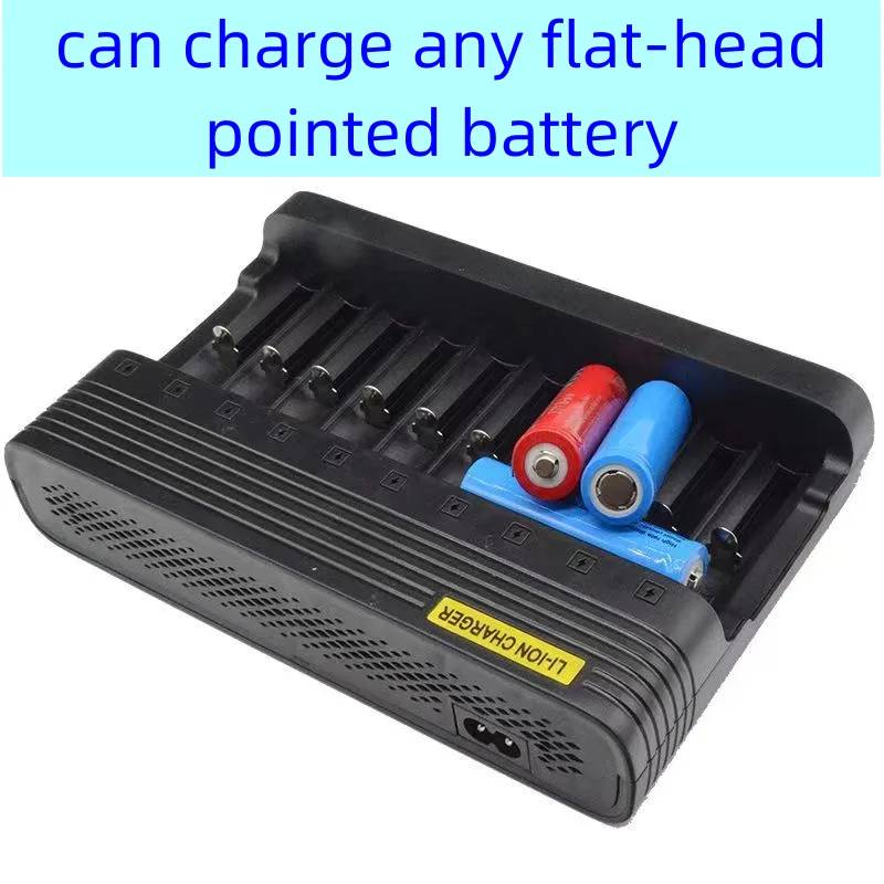 10 Slot Charger Rechargeable Battery Lithium Battery Charger3.7V Li on Battery 18650 Battery 18650