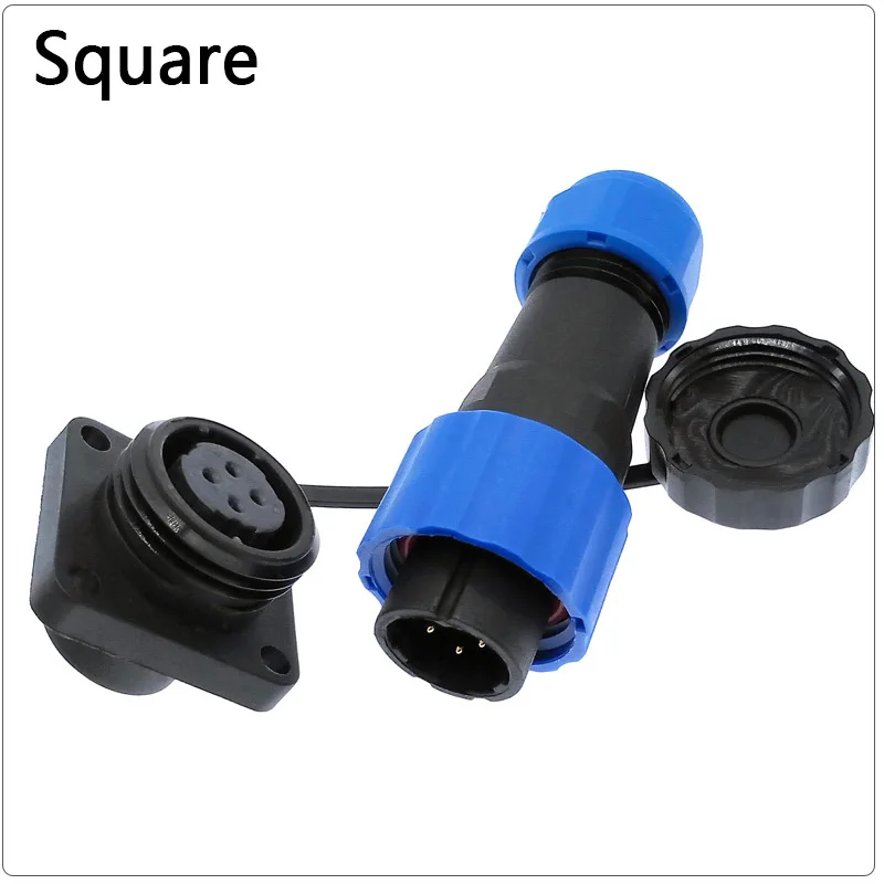Waterdichte connector SP16 IP68 kabelconnector stekker en stopcontact mannelijk en vrouwelijk 2 3 4 5 6 7 8 9-pins