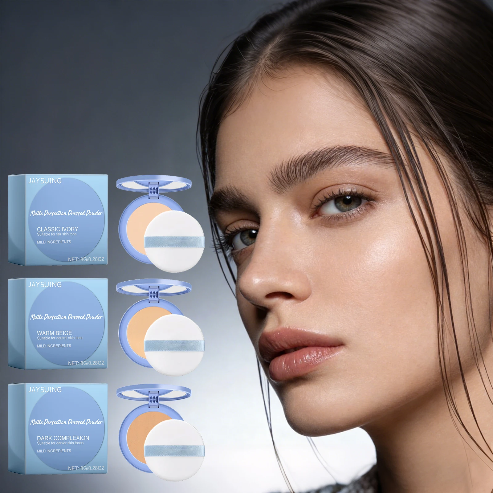 

Lavender Setting Powder Oil Control Lock Makeup Reduce Facial Oil Shine Blur Pores Conceal Fine Lines Portable Foundation Makeup