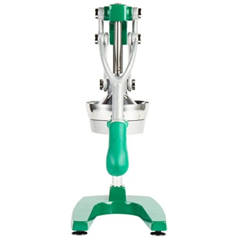Commercial citrus juicer for food service use, stainless steel construction, silver color, NSF certified for durability and hyg