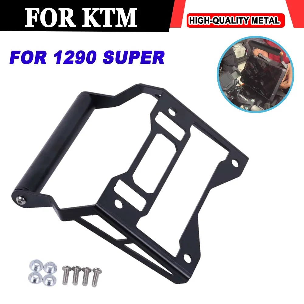 

For KTM 1290 Super Adventure S R 2021 - 2025 Motorcycle Mount GPS Navigation Bracket Adjustabl Handlebar Holder Easy To Install