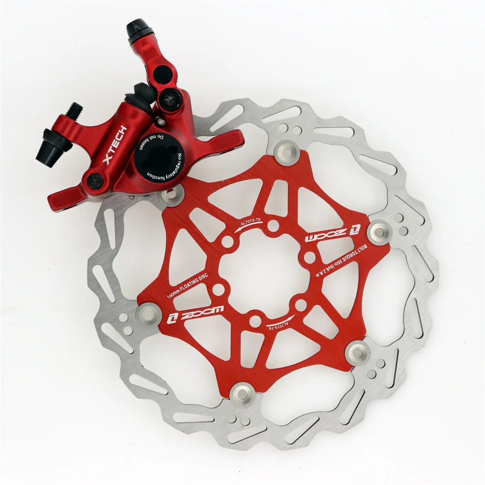 ZOOM Mountain bike 160 180 203mm disc brake rotor floating thickening anodized quick cooling ultra-light disc