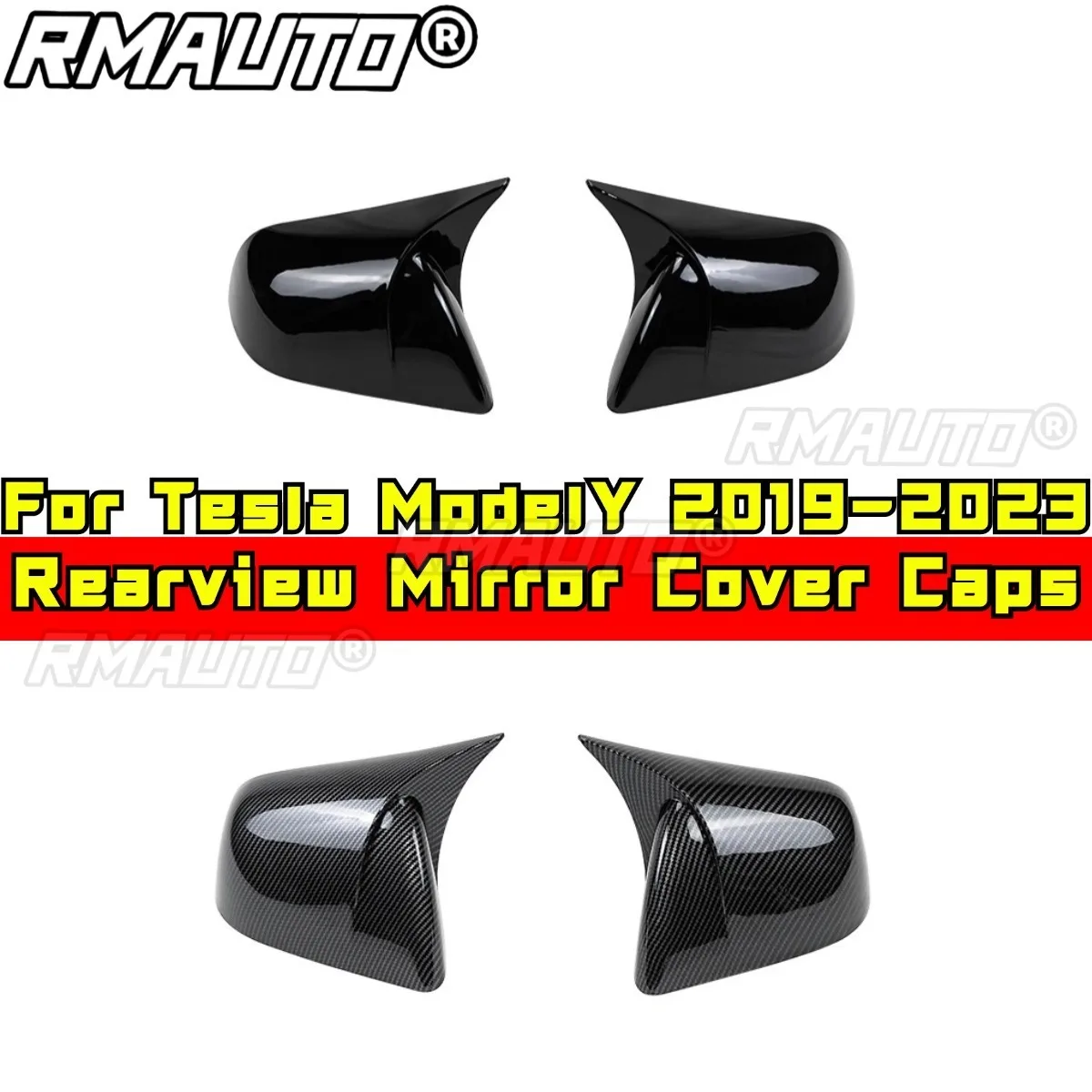 

Для ModelY 2019-2023 колпачки для зеркал заднего вида для ModelY, колпачки для боковых зеркал автомобиля, крышка зеркала заднего вида, модификация, часть