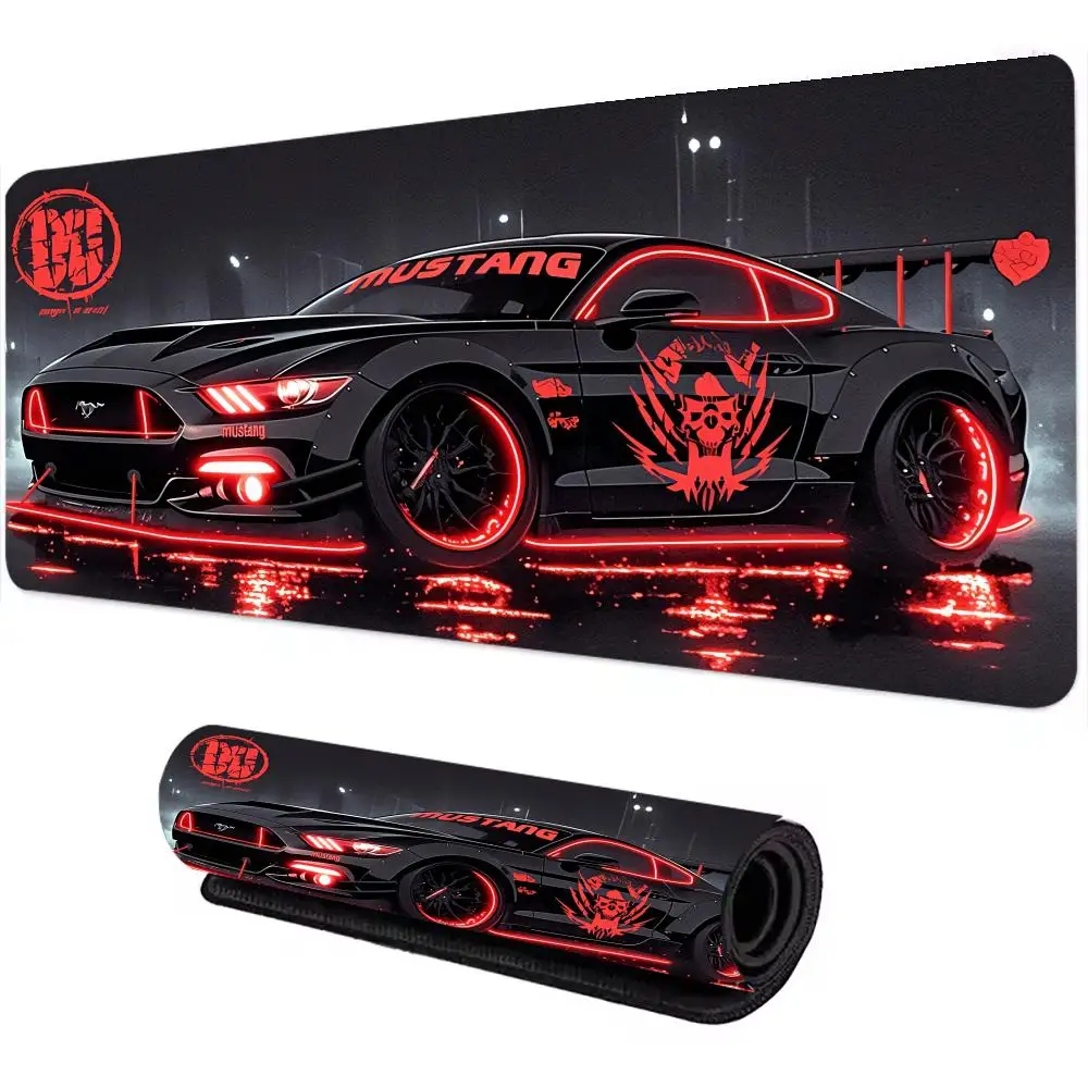 

Animation sports car Mouse Pad Large Computer Office Game Table Mats Rubber Anti-slip Gaming Keyboard Mousepads Long Desk Pads