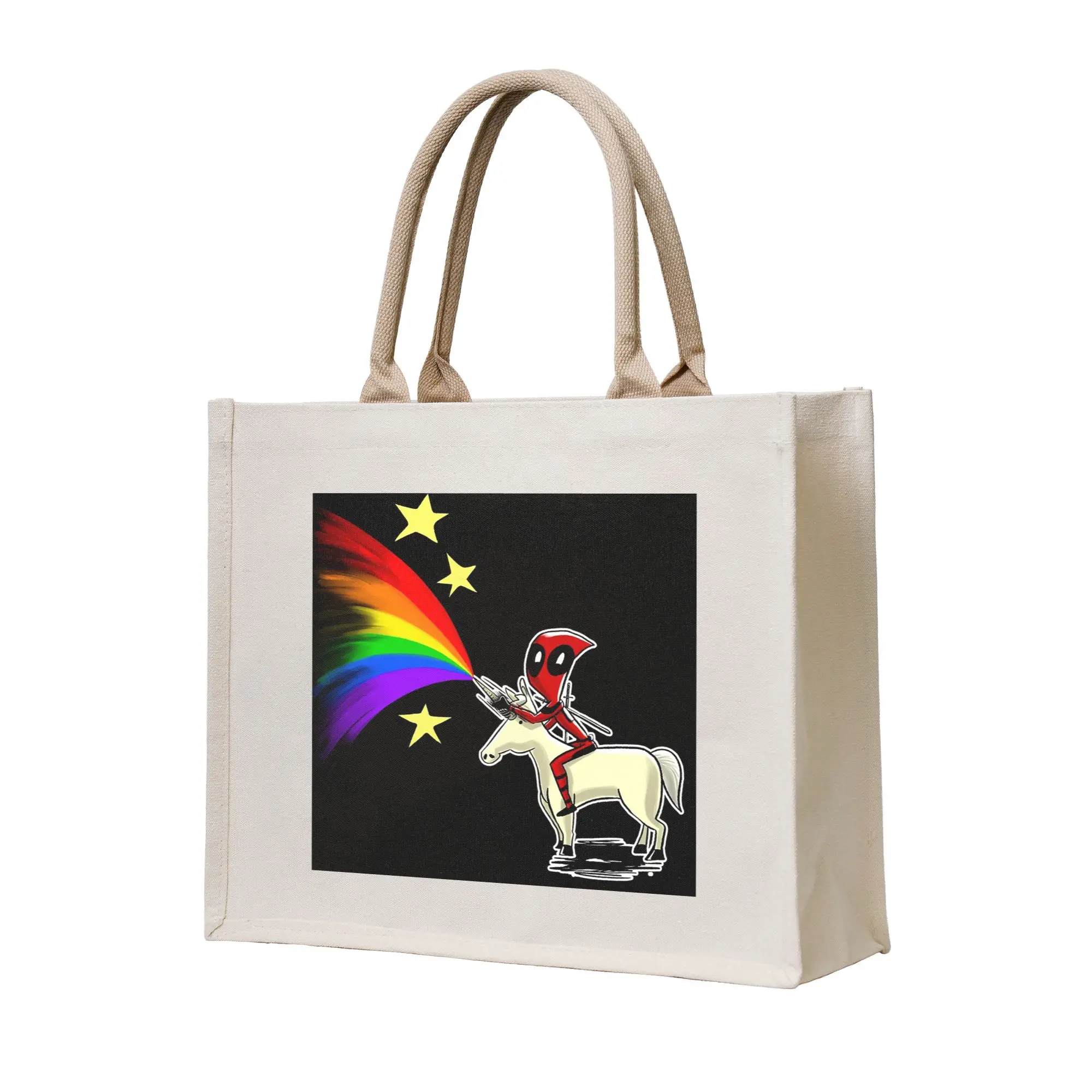 

Сумка-шоппер из холщовой ткани с изображением Дэдпула, складная, для женщин, на плечо, дорожная сумка