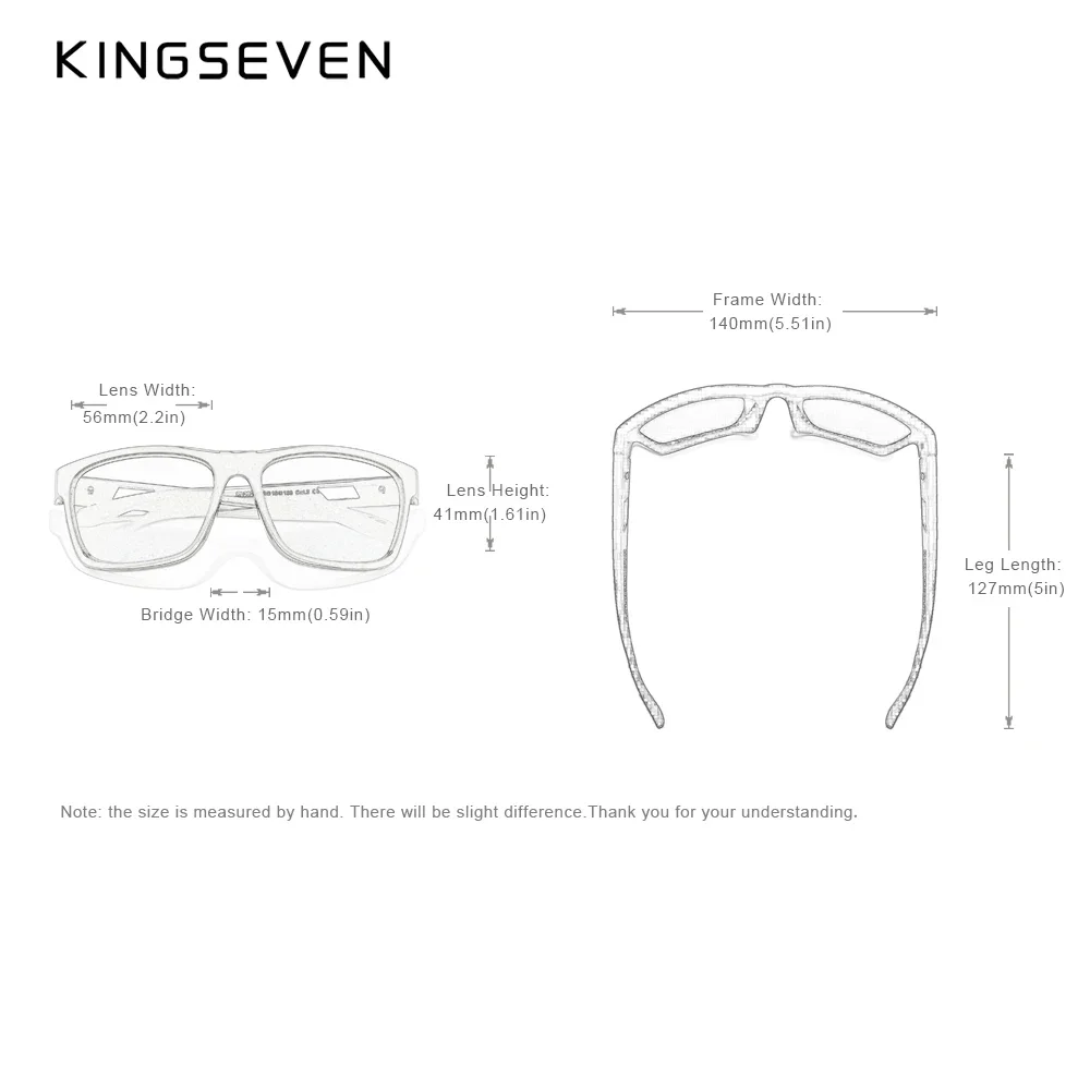 KINGSEVEN nuovissimi occhiali da sole di Design per uomo occhiali polarizzati donna UV400 antiriflesso HD Lens Fashion Outdoor TR90 Eyewear