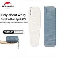 Naturehike 2024 Self-inflating Mat Air Sponge Single Bed Mattress Ultralight Sleeping Pad Trekking Travel Foldable Inflatable