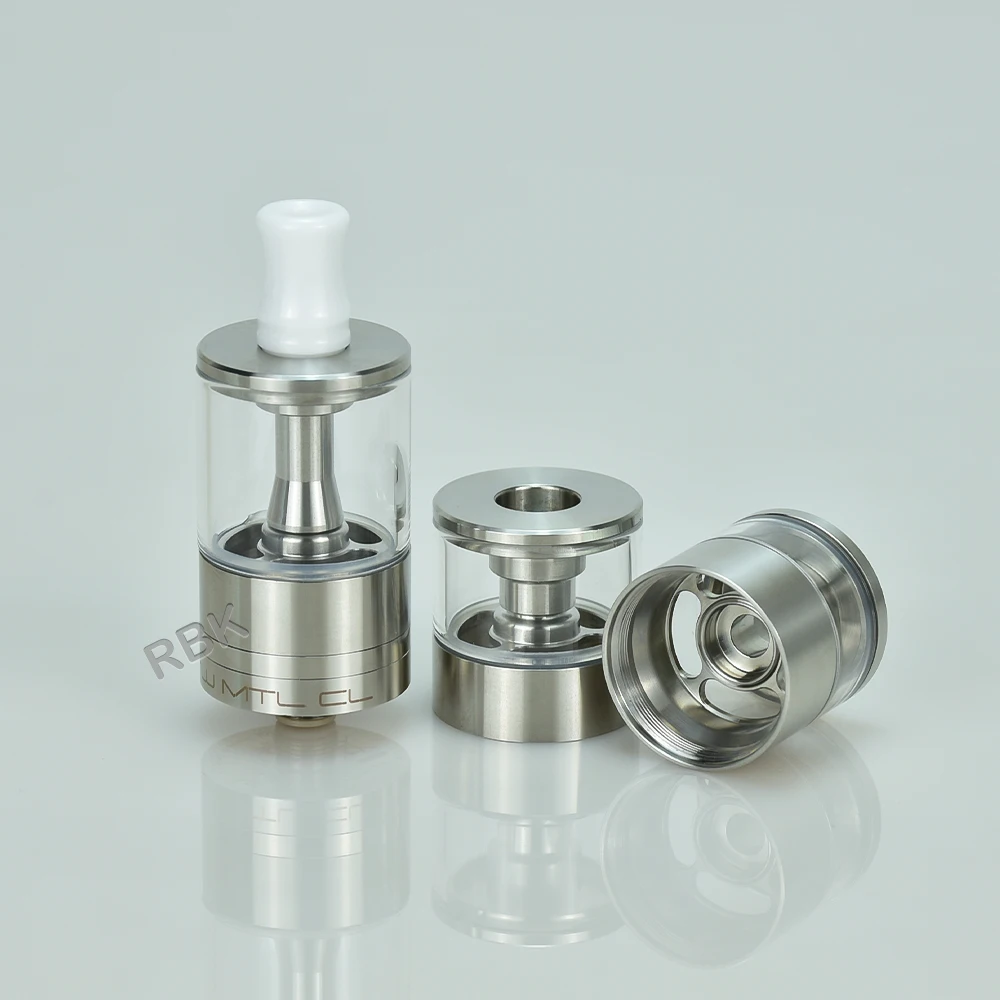 Imagem -06 - Wolfcoolvape Dvarw Mtl cl Rta Mtl Vape Rta Tanque 22 mm Tanque com 11 Inserções de ar 316ss Único Coil Deck Rebuildable Tanque Atomizador