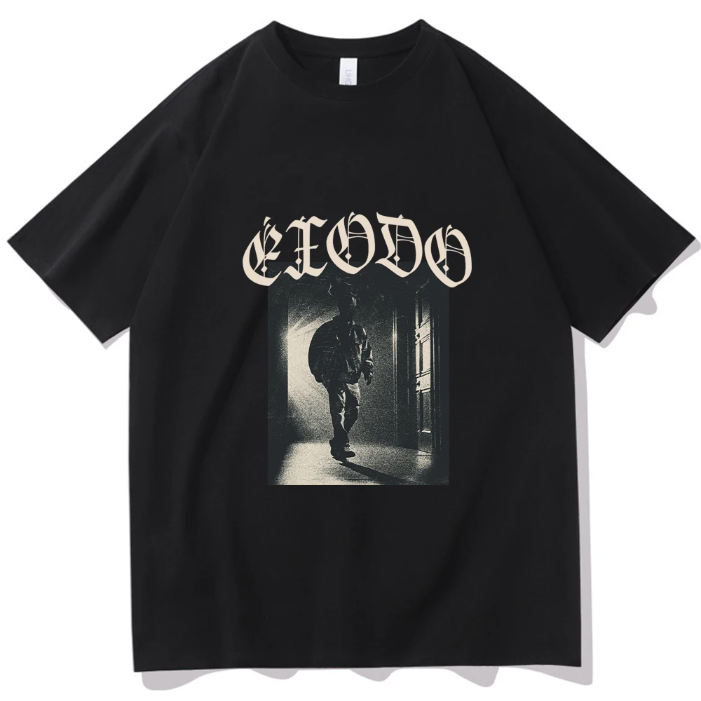 

Peso Pluma Exodo 2024 T-shirt Women O-neck Summer Casual Regular Shirt Oversized Music Fans Gift T Shirt for Men Printing