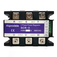 Regulador de voltaje trifásico 380VAC SCR-3 H380 Módulo controlador de potencia 0-10V 4-20mA 1-5V Regulador de control de potenciómetro