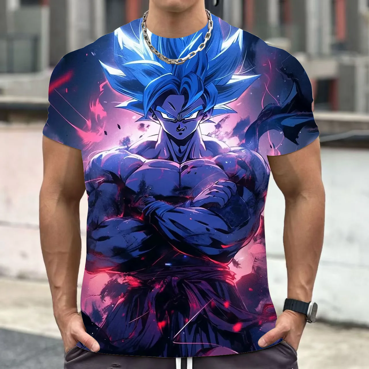 

Dragon Ball Goku Cosplay T Shirts Super Saiyan Boys Kids Clothes Short Sleeve T-shirt White Black Orange Breathable Jersey