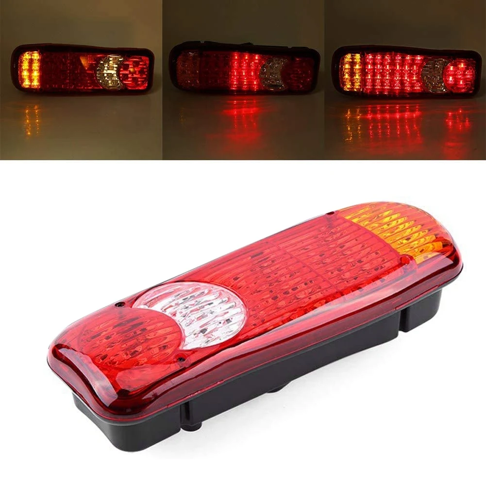 46 LED Tail Lights Rear Brake Lamp Stop Light Turn Signal Light Reverse Indicator Lamp for Car Truck Trailers 24V