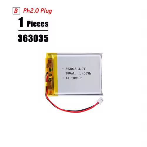 3.7V Lipo Battery Ph2.0 Plug Rechargeable Lithium Battery 3.7V For PS4 Humidifiers GPS Navigation  Bluetooth Speaker MP3 MP4 - Image 27