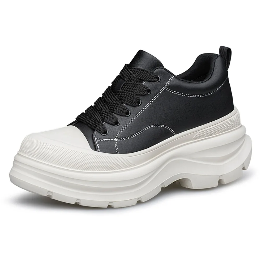 

Fleece Lined Casual Dad Shoes Women's High Top Increase Height Thick Bottom Autumn Winter New Style Versatile Breathable Ligh...