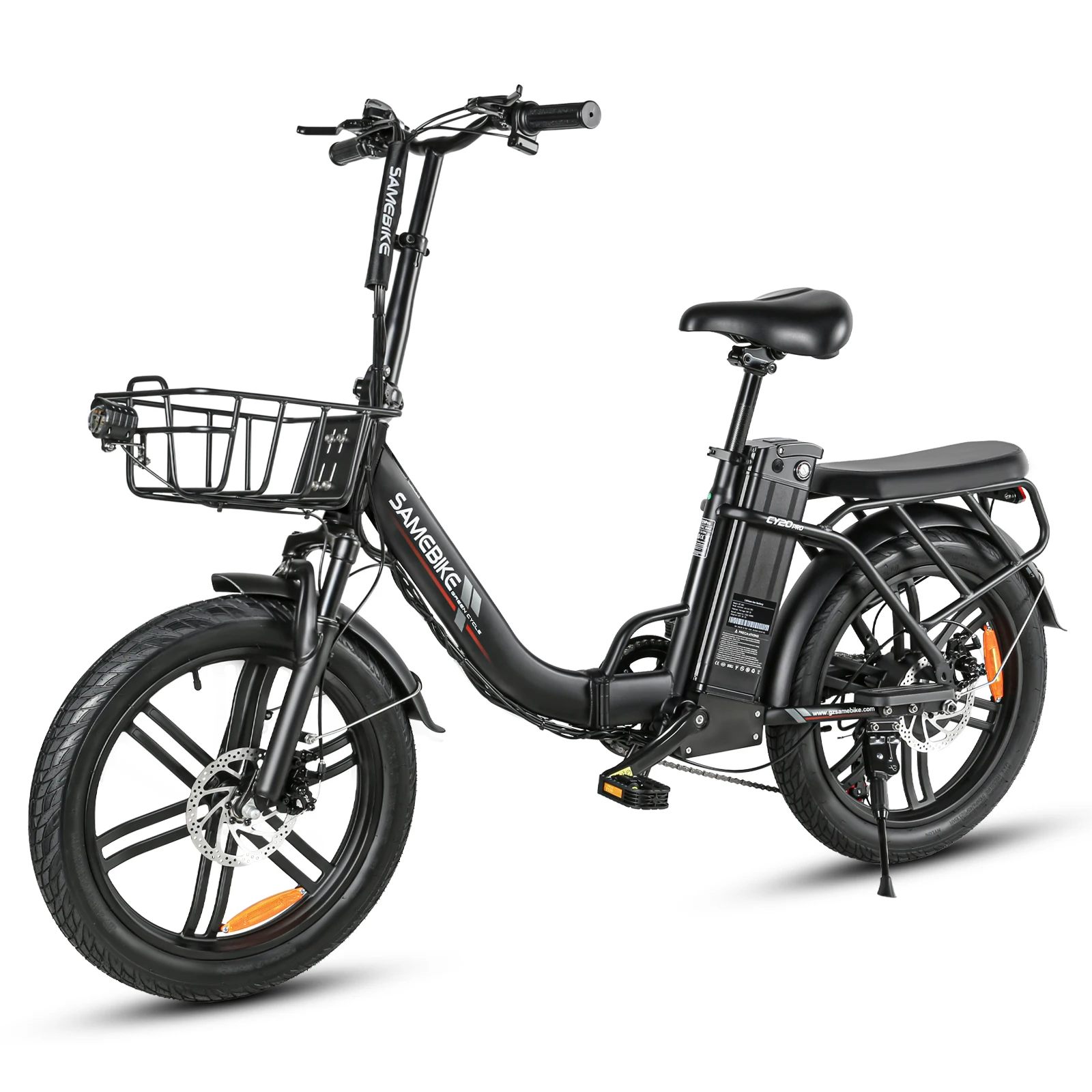 AliExpress SAMEBIKE CY20PRO 26" Unisex Adult Folding E-Bike with 36V 15.6Ah Battery Max Range 90km 3.0”Fat Tires City Electric Bicycle,