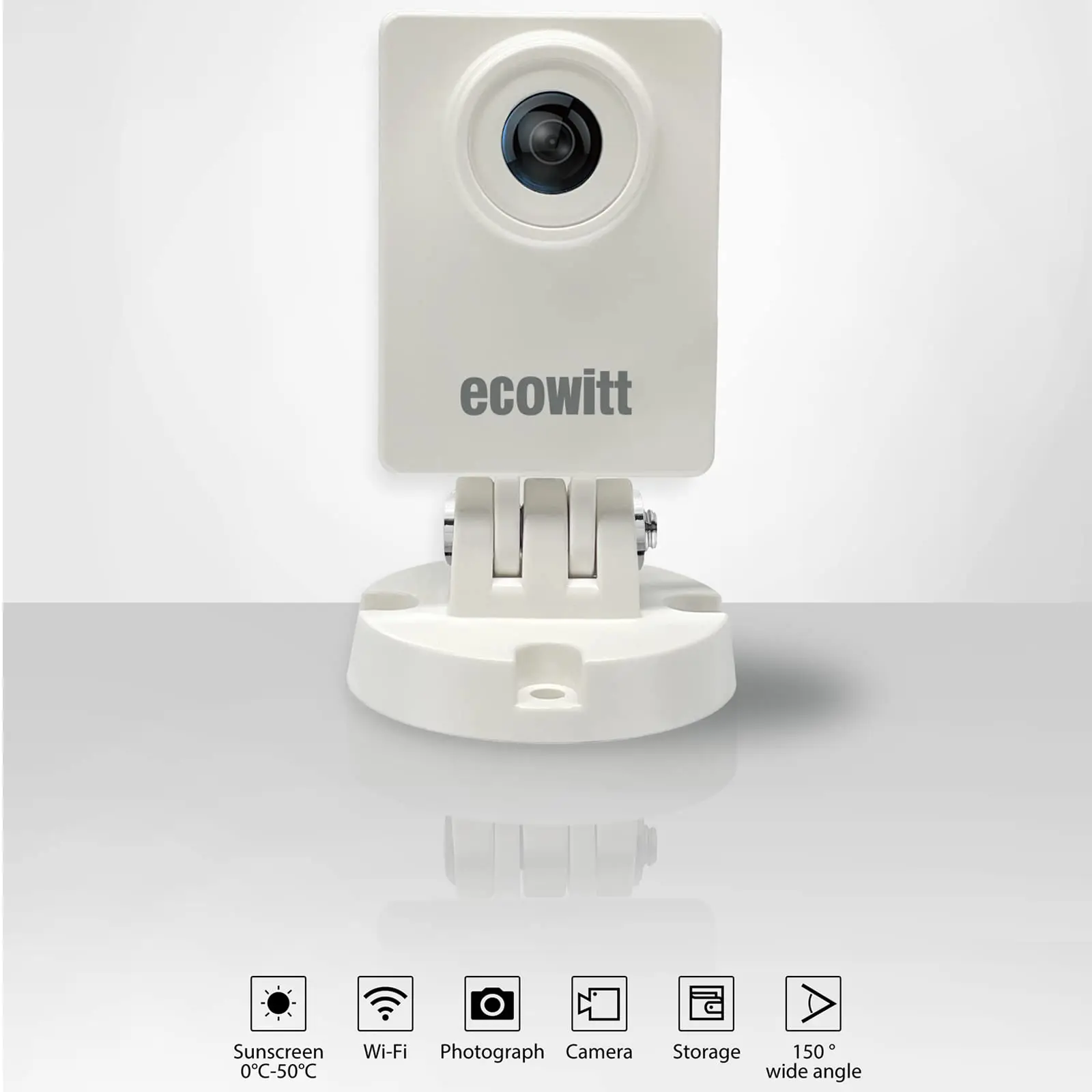 Ecowitt HP10 wittcam outdoorové počasí kamera, monitoring rostlin grow/weather changing/water úroveň mění, IP66, APP ovládání