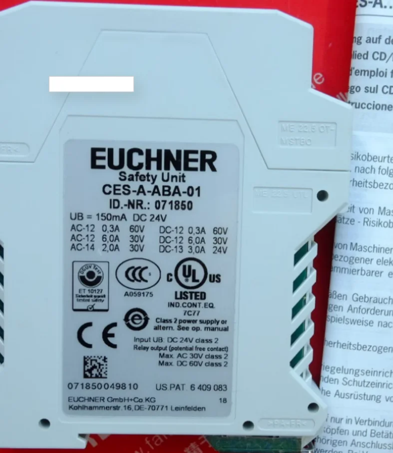 EUCHNER 071850 New Original security module CES-A-ABA-01