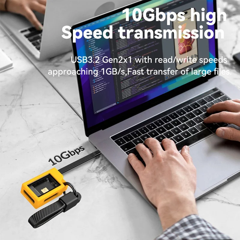 

Nvme SSD Enclosure 2230 M. 2 With Cooling Fan USB 3.2 Gen 2 To Nvme PCI-E M. 2 SSD Case For Laptop