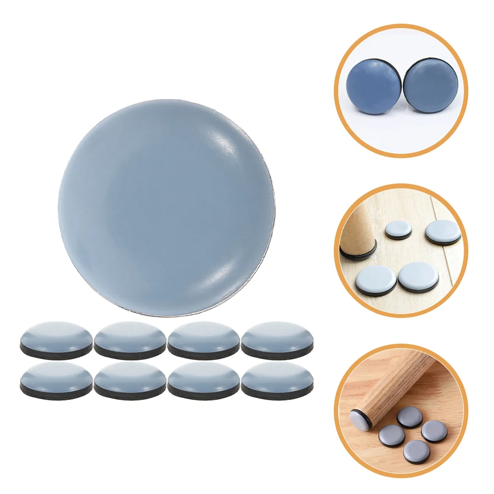 

20 Pcs Round Self-adhesive Silent Table and Chair Foot Pads to Assist Sliding Mats Sliders for Moving Furniture