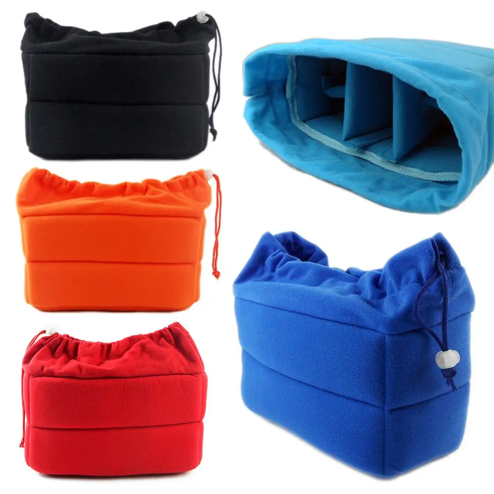 Samt-Kamerazubehör-Schutz Kameraobjektiv-Etui Fotografie-Schutzfach Gepolsterte Tasche Kamera-Einsatztasche