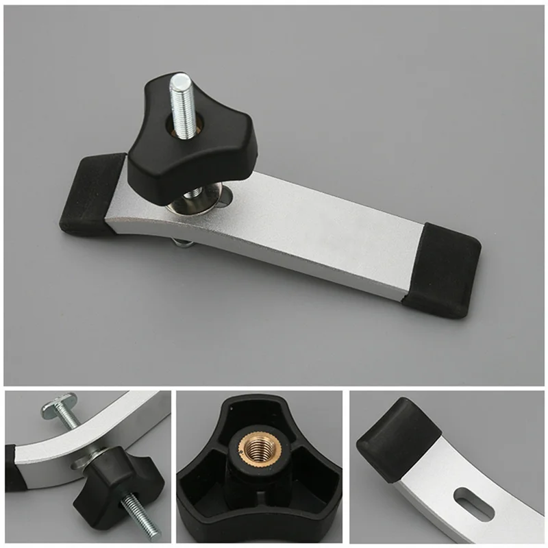 A79I T-트랙 홀드 다운 클램프(T 볼트 포함) 슬라이더 알루미늄 합금 목공용 클램프(라우터, 드릴 프레스, 테이블 쏘용)