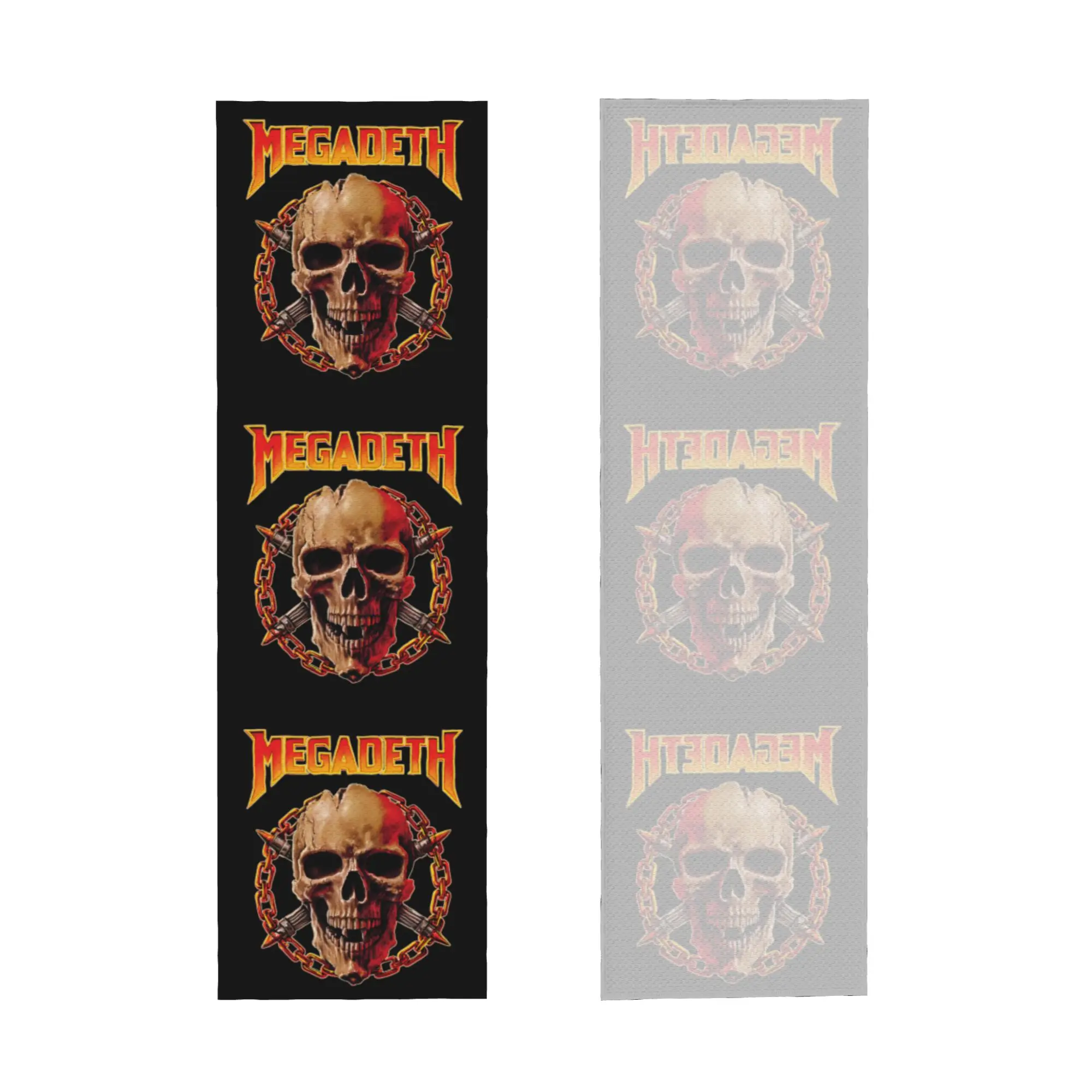 Skull Megadeths Heavy Metal Band Cold Exercise Towel   Super Soft Breathable Instant Cooling Towel  Beach Towels