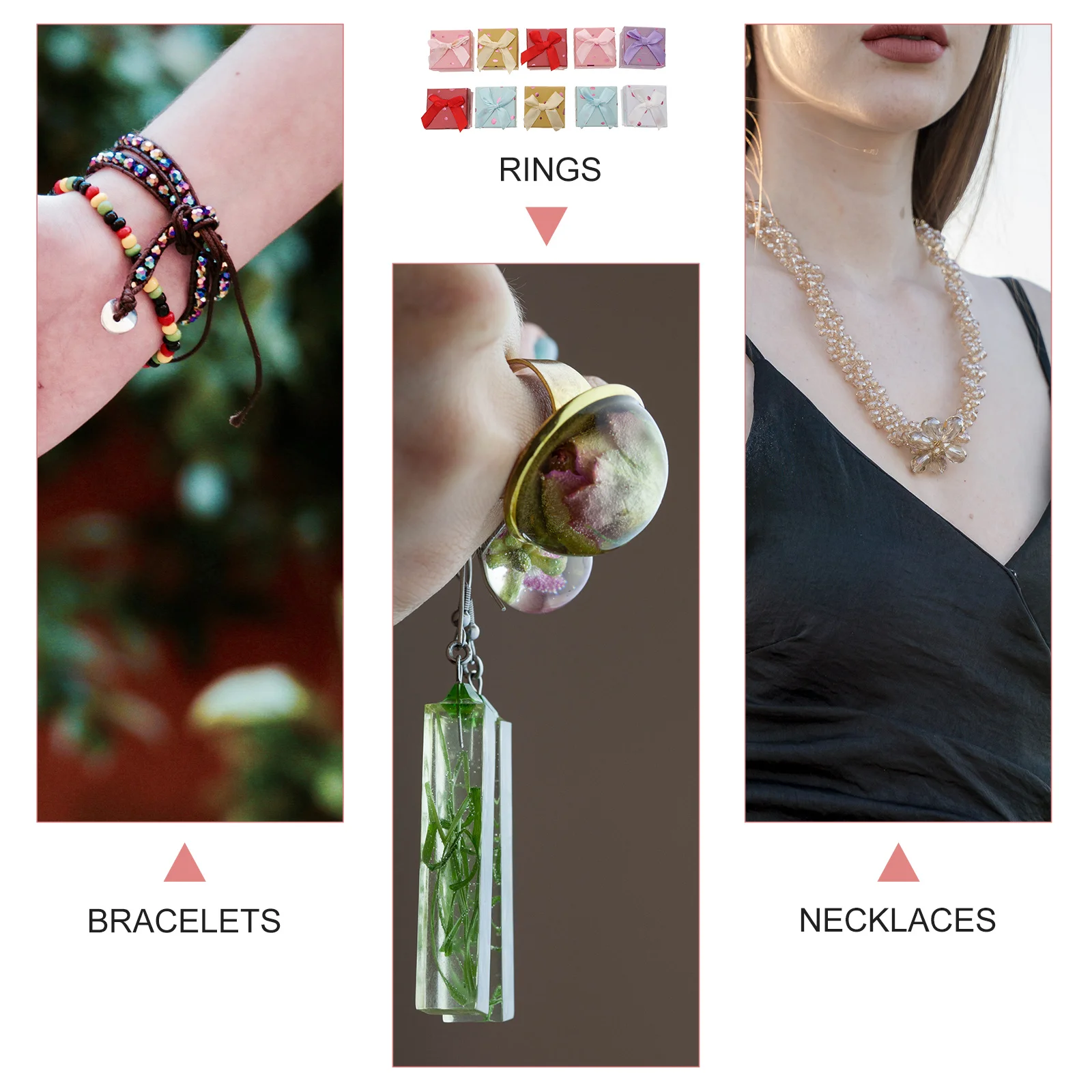 10 шт., подарочные коробки для ювелирных изделий, бумажный бант премиум-класса, маленькие упаковочные коробки для ювелирных изделий для свадебного подарка, коробка для хранения колец