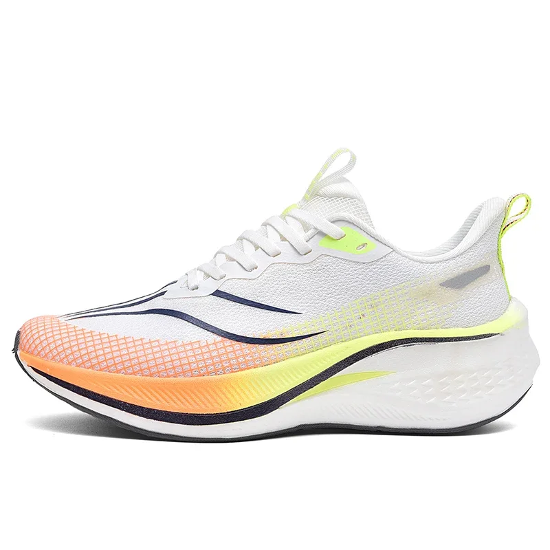 

Кроссовки Feidian 3C с карбоновой пластиной для бега, мужские, с амортизацией, летние, для детей, подростков и студентов, спортивные, сетчатые, дышащие, профессиональные