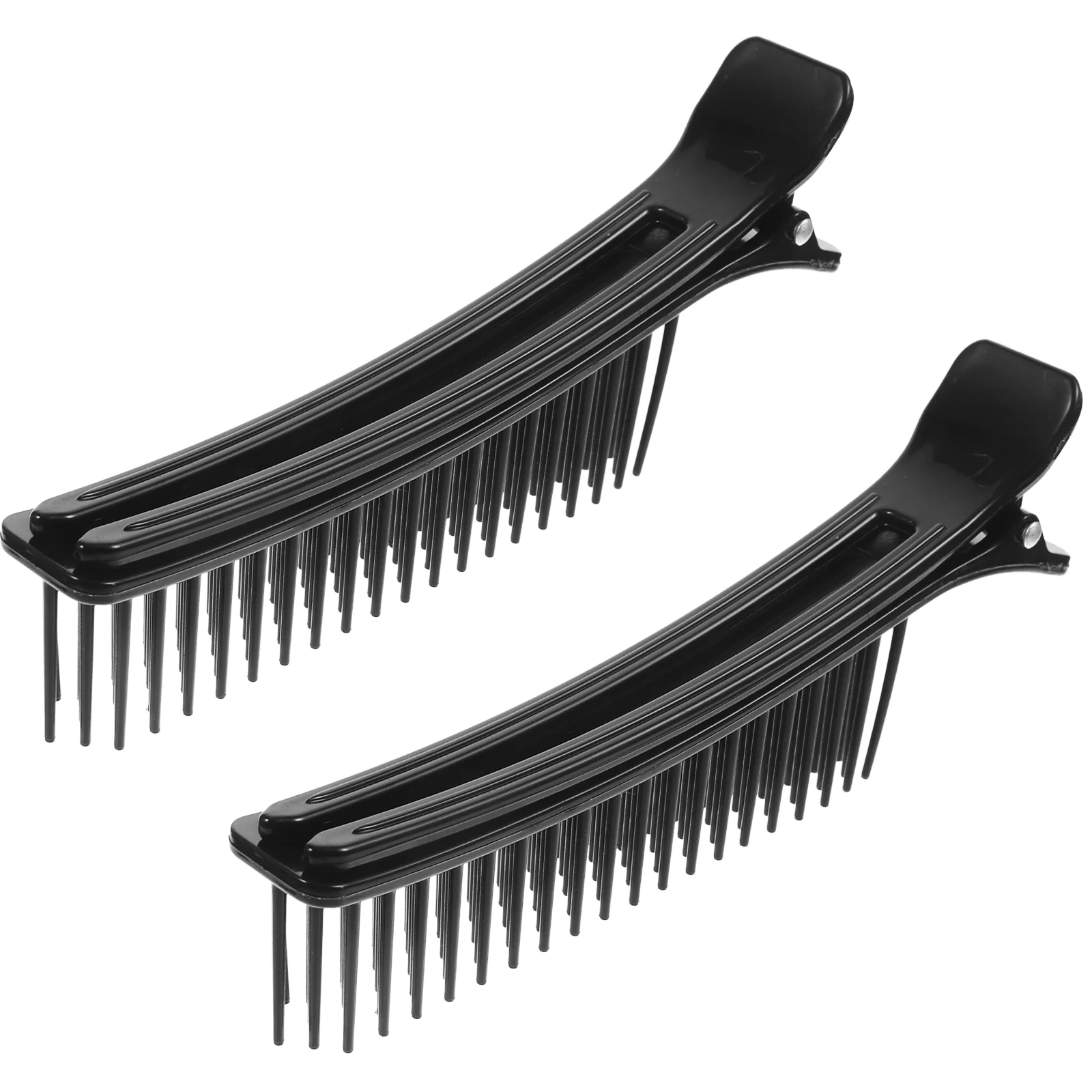 

2 Pcs Salon Clips Hair Pins Partition Folder Sectioning with Comb Women's Extra Large