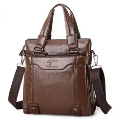 Bolsa vertical masculina, pasta de negócios portátil, bolsa de ombro, bolsa crossbody, nova, 2023