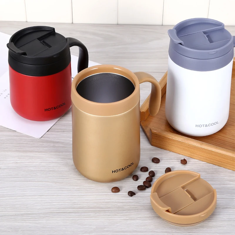 

Handle Stainless Double Wall Vacuum Insulated Tumbler - Coffee Mug with Lid Stocked Drinkware