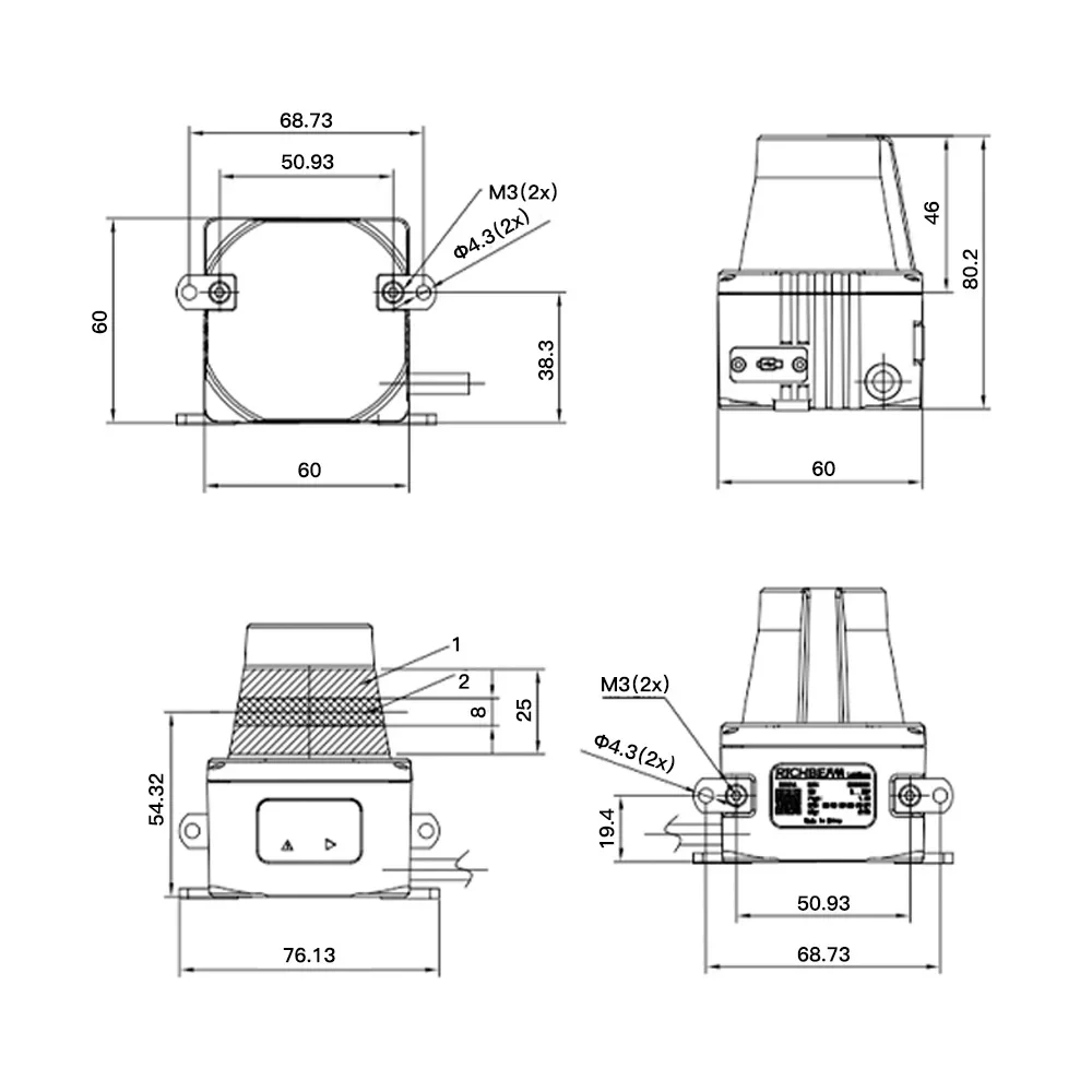 Best Selling Laser Level Sensorfor Agv AMR Collision Avoidance and Navigation