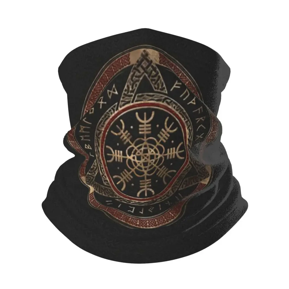 The Helm Of Awe Viking Bandana Neckerchief for Hiking Women Men Wrap Scarf Neck Headband Warmer